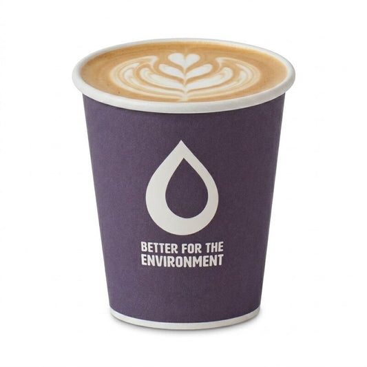 8oz Single Wall Coffee Cup Aqueous 80mm