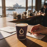 8oz Single Wall Coffee Cup Aqueous 80mm
