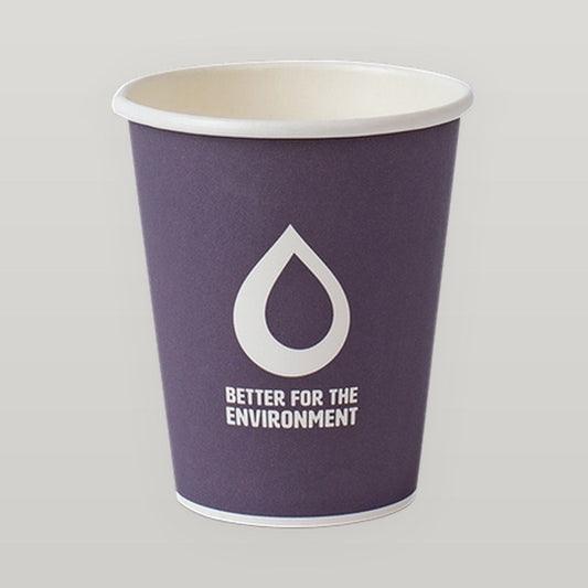 8oz Single Wall Coffee Cup Aqueous 80mm