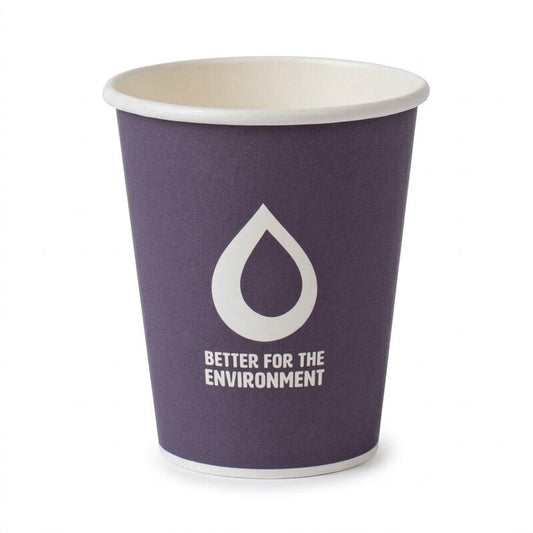 8oz Single Wall Coffee Cup Aqueous 90mm