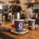 8oz Single Wall Coffee Cup Aqueous 90mm