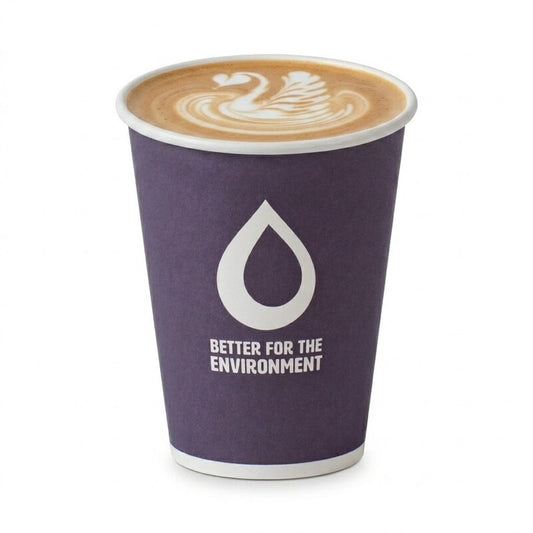 12oz Single Wall Coffee Cup Aqueous