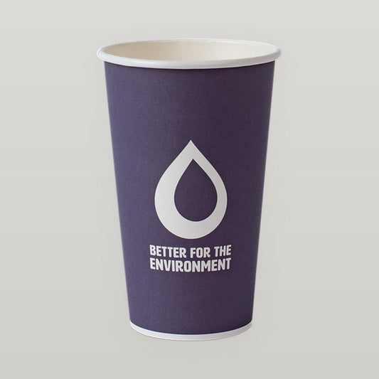 16oz Single Wall Coffee Cup Aqueous
