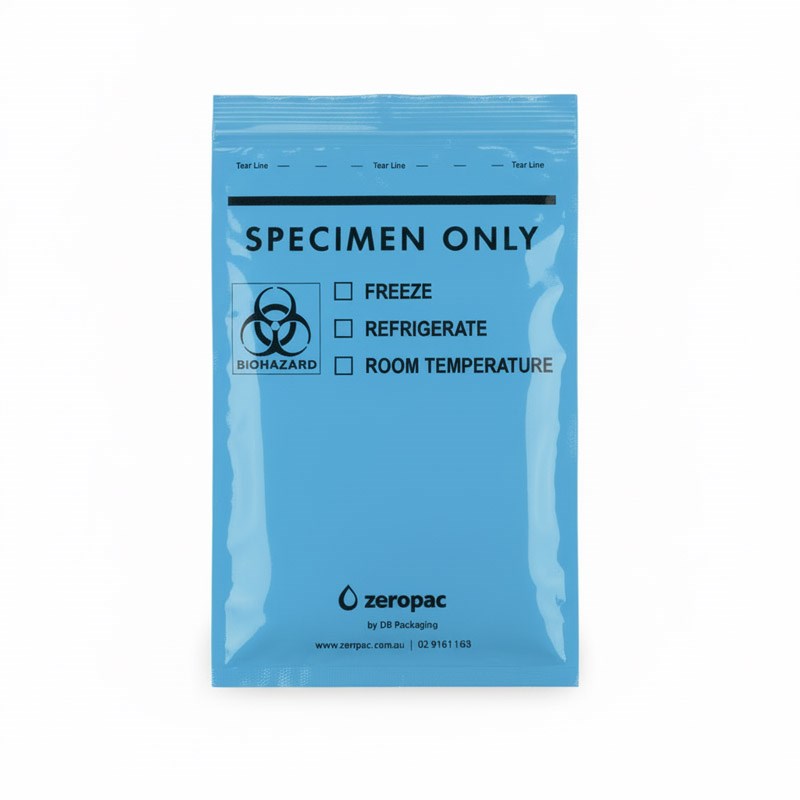 Zeropac Blue Tearline Pathology Specimen Bag, specimen bag