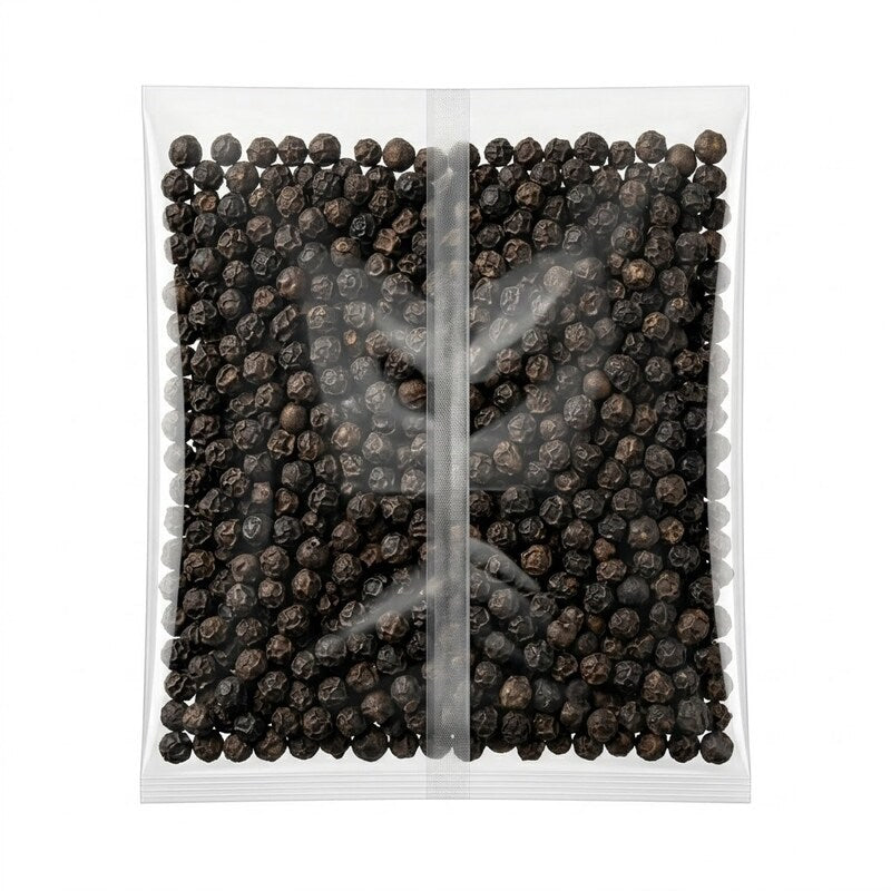 Zeropac BOPP Bag containing whole black peppercorns