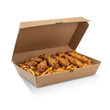 Zeropac Family Pack Box filled with fried chicken and fries for sharing