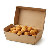 Zeropac Regular Snack Box holding golden fried chicken pieces ready for service