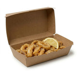 Zeropac Kraft Board Regular Snack Box with fried calamari and lemon