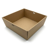 Zeropac catering tray brown square medium, kraft catering tray