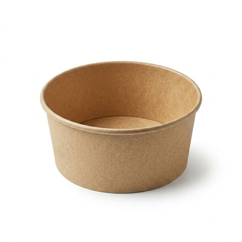 Zeropac Kraft Paper Bowl 25oz, kraft paper food bowl