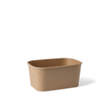 1 000ml Kraft Rectangular Container - Zeropac