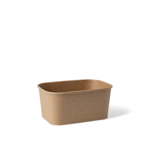 500ml Kraft Rectangular Container-Zeropac