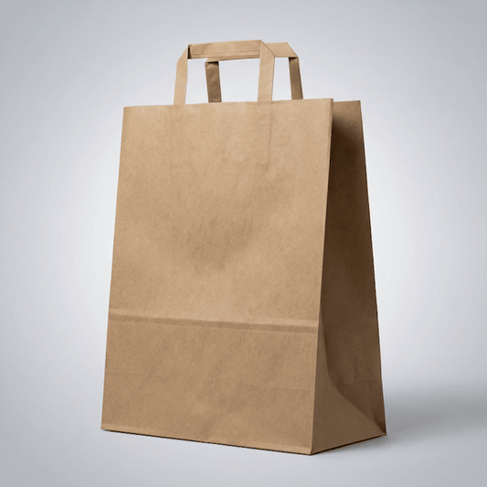 Paper Bag Flat Handle Extra Small - Zeropac