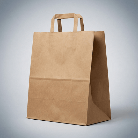 Paper Bag Flat Handle Small - Zeropac