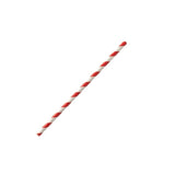 Zeropac Paper Straw Cocktail Red Stripe