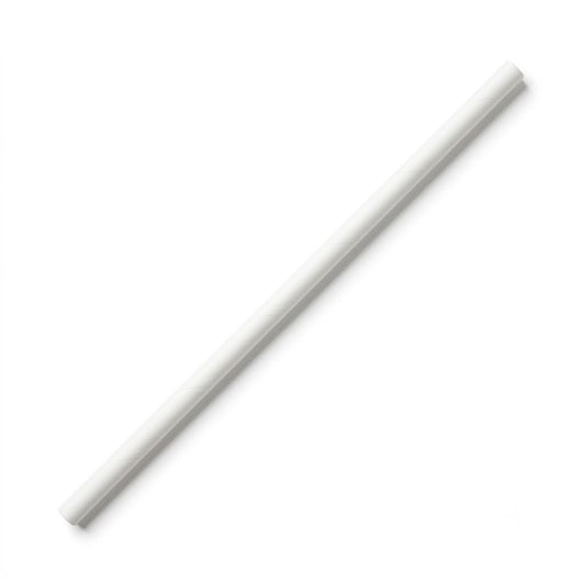 Zeropac Paper Straw Regular White