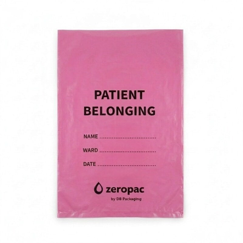 Zeropac Patient Belongings Bag 840 x 550 mm, LDPE