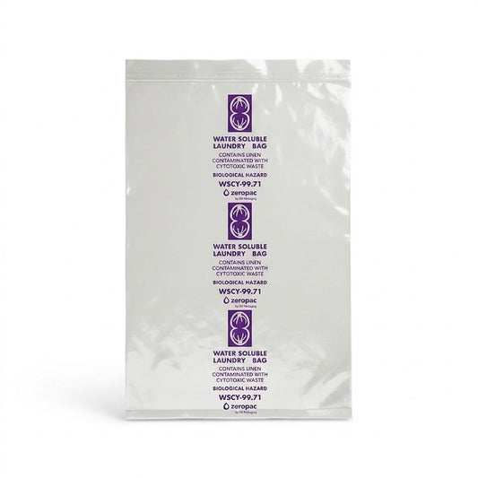 Zeropac Water Soluble Cytotoxic Laundry Bag, water-soluble laundry bag