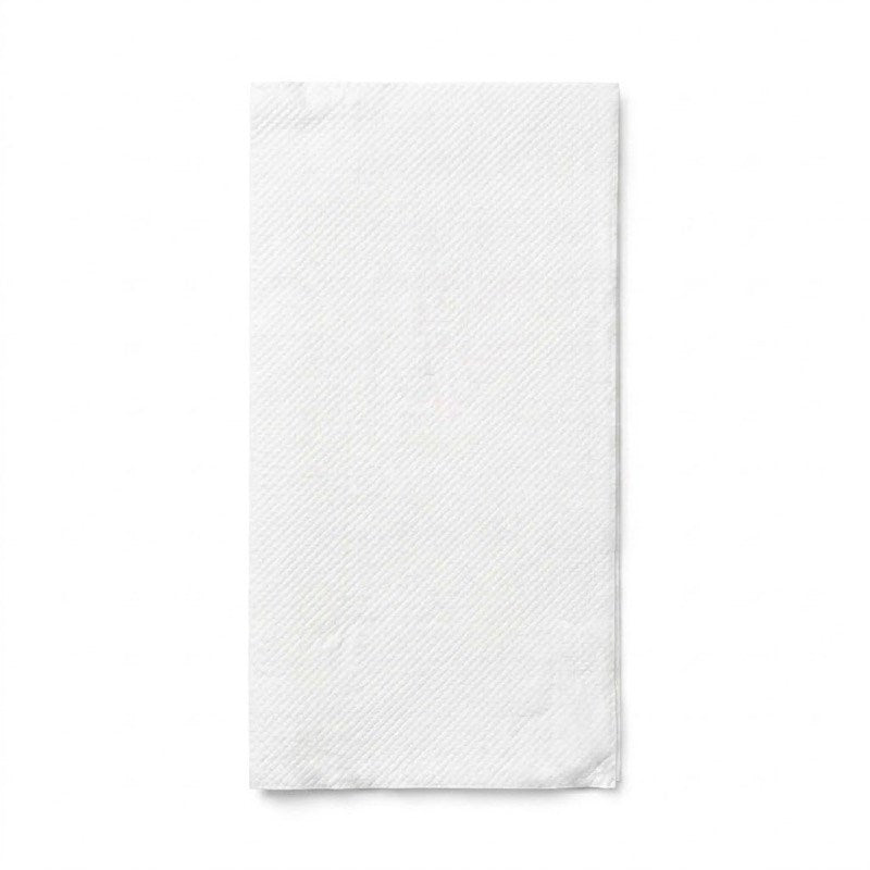 Zeropac Dinner Napkin 2-Ply 1/8 Fold, white paper napkin