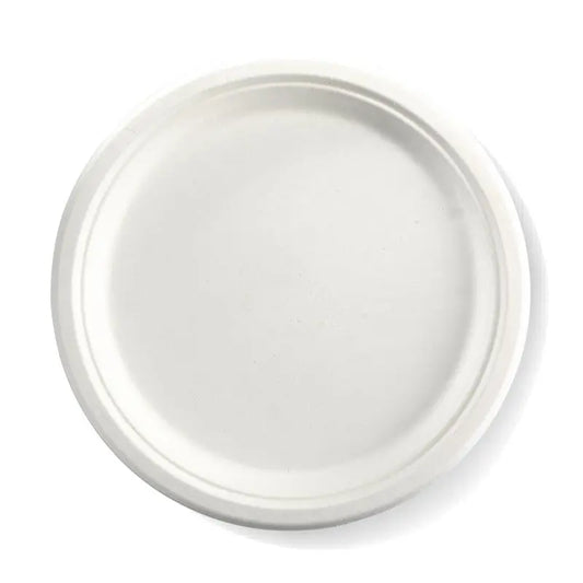 250mm / 10" Round Sugarcane Plate-Zeropac