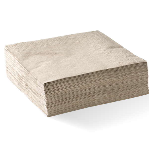NATURAL 2-PLY 1/4 FOLD LUNCH NAPKIN