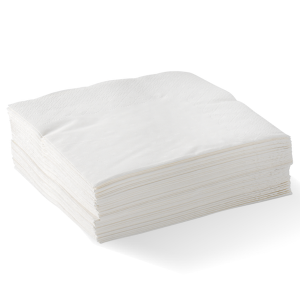 WHITE 1-PLY 1/4 FOLD LUNCH NAPKIN