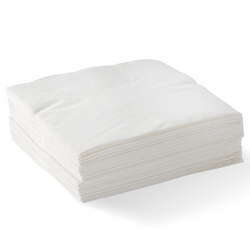 WHITE 2-PLY 1/4 FOLD LUNCH NAPKIN